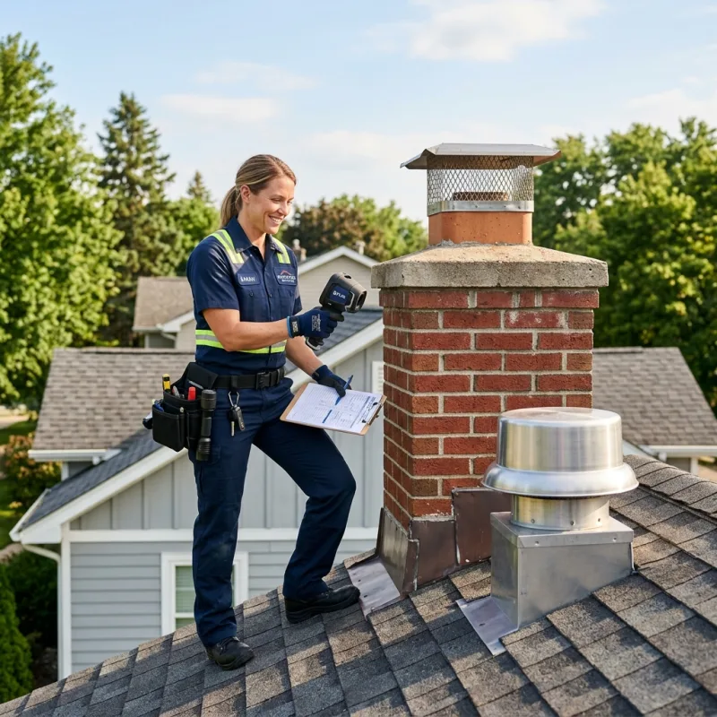 Technician removing a deceased bird from an indoor space in Officer